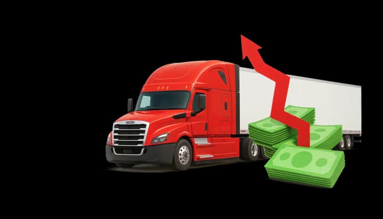 Valuation tool calculating truck's market price
