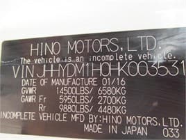 2017 Hino XJC720 / XFC720 image 14