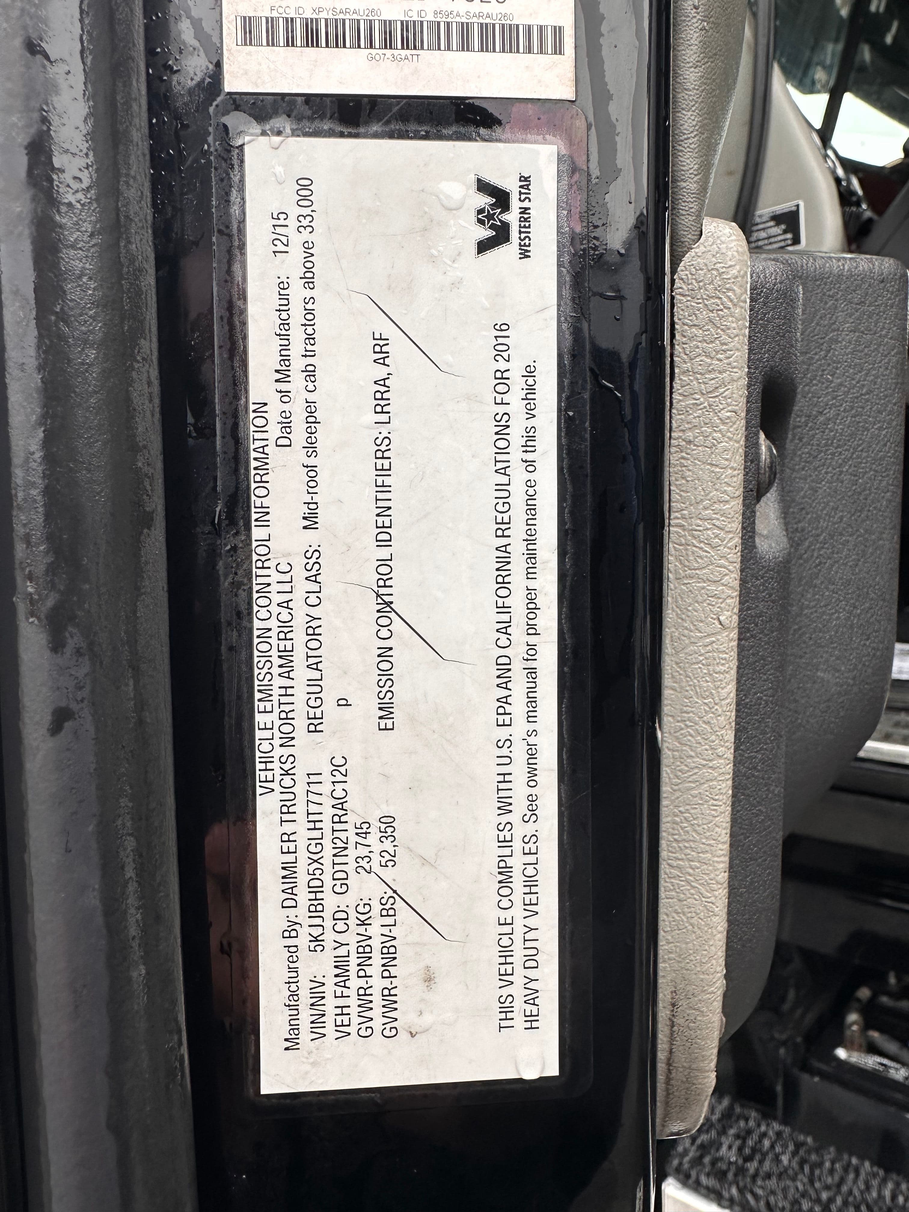 2016 Western Star 5700 image 9