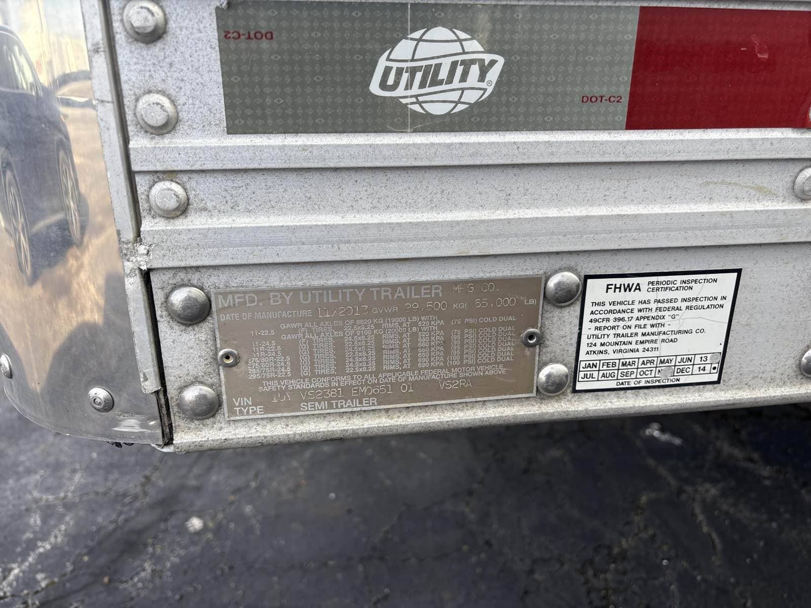 2014 Utility Reefer image 2