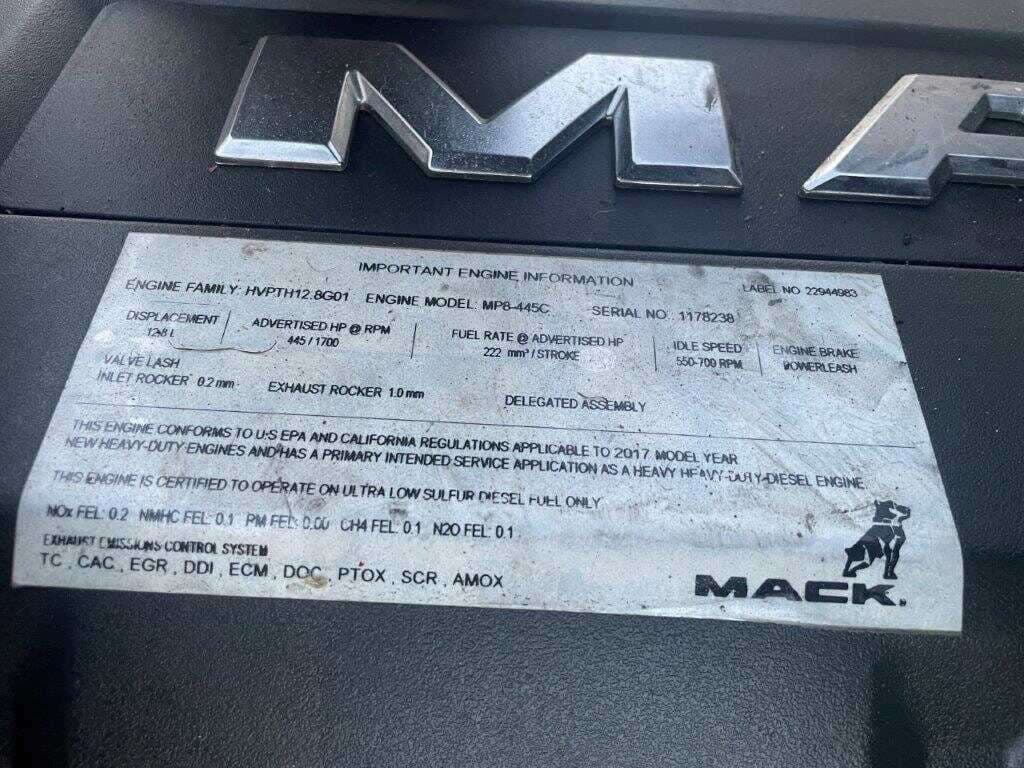 2018 Mack CXU613 Pinnacle image 7