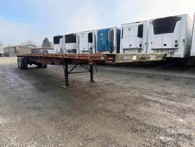 1998 Great Dane 48x96 Steel Flatbed Trailer - Spring, Sliding Axle image 8