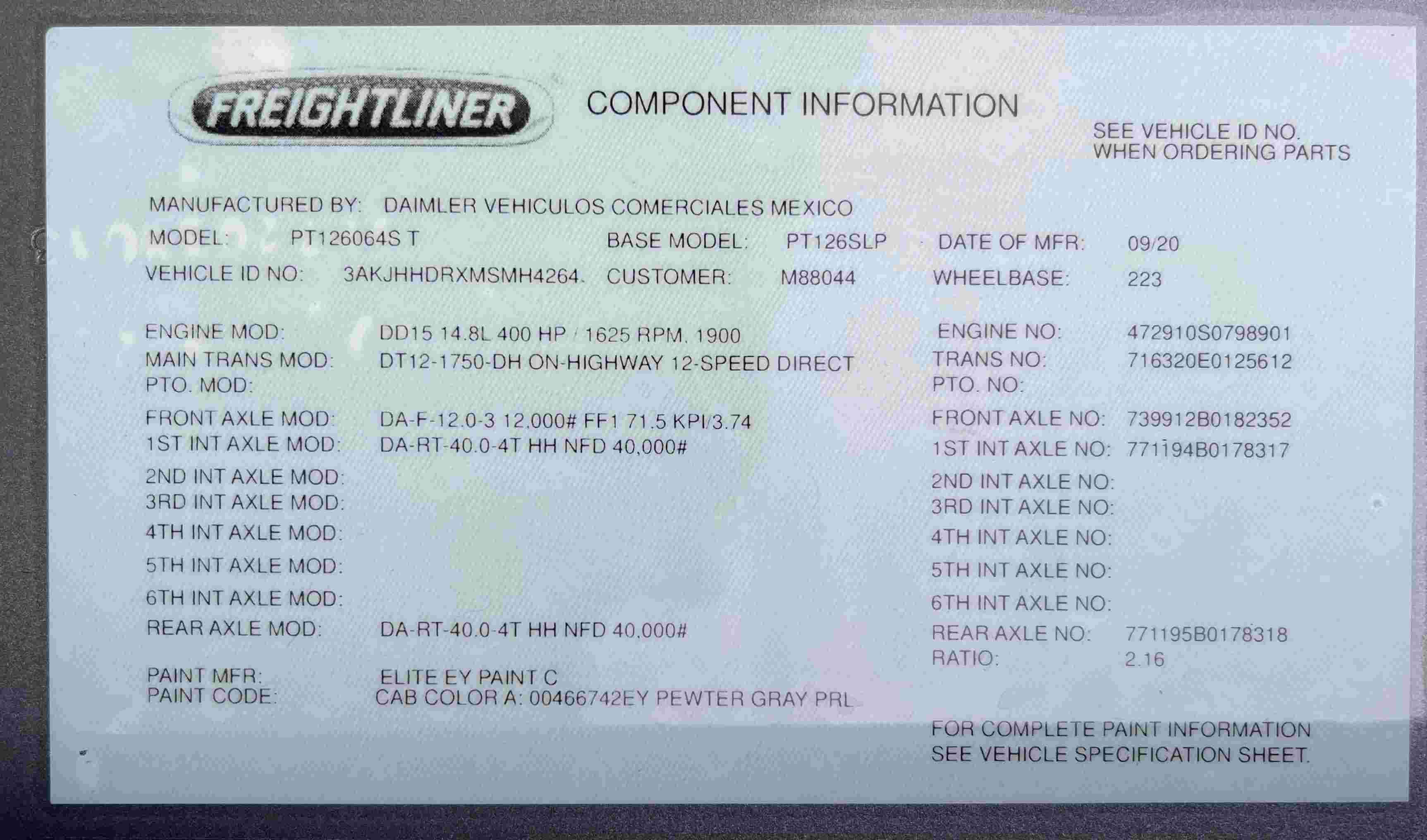 2021 Freightliner Cascadia 126 image 23