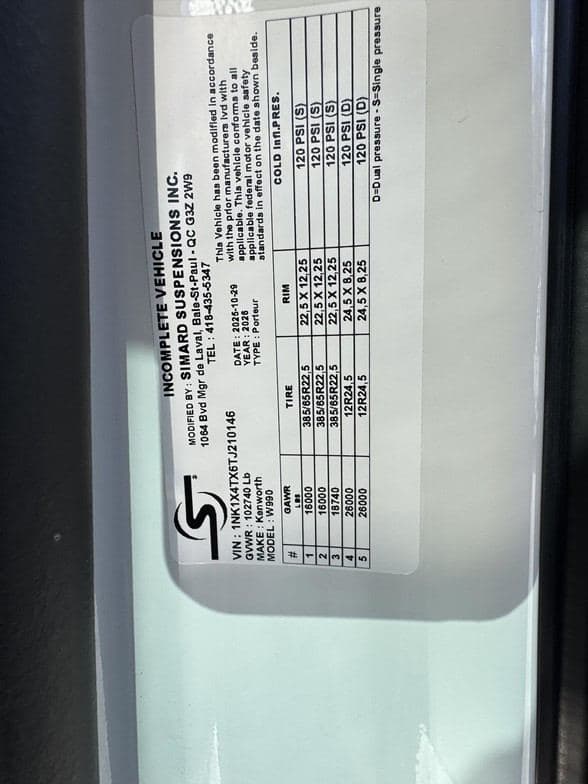 2026 Kenworth W990 image 5