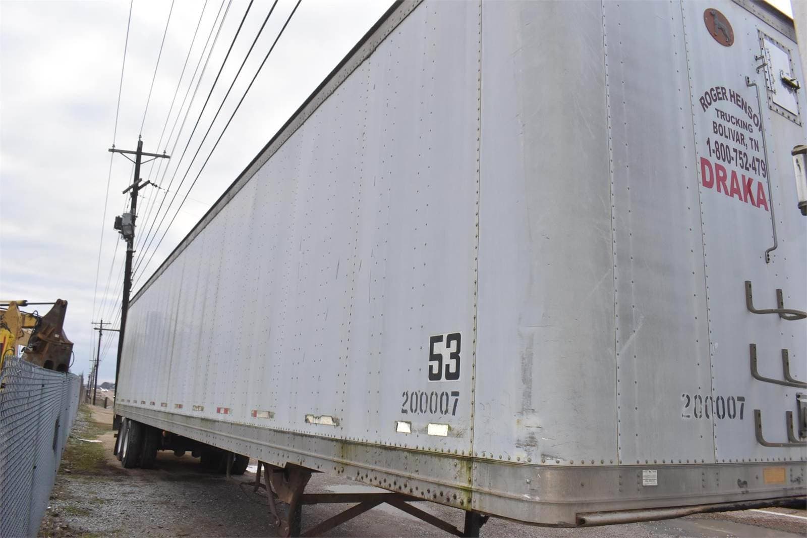 2000 Great Dane 53` Dry Van Trailer image 2
