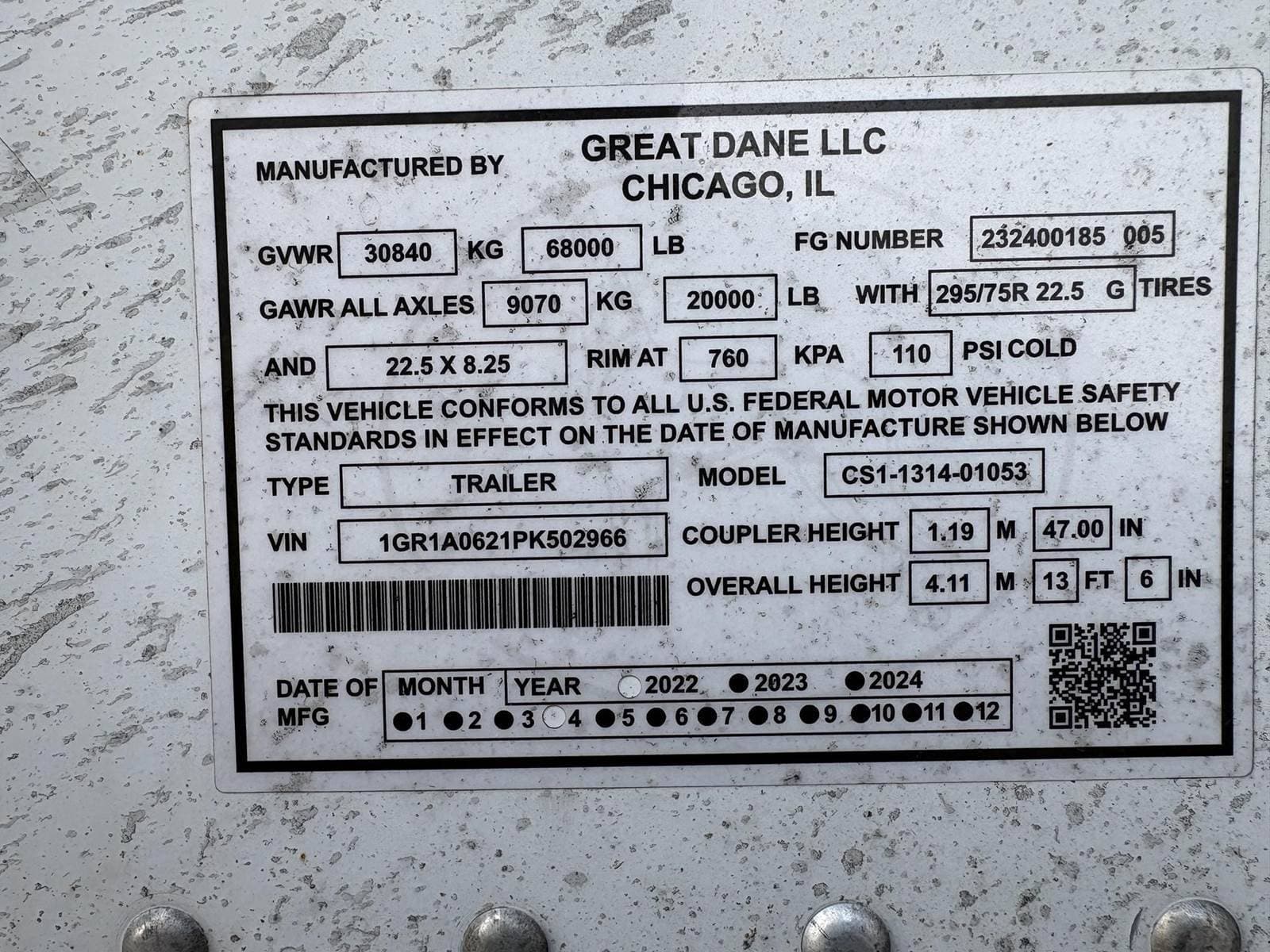 2023 Great Dane 53` Dry Van image 2