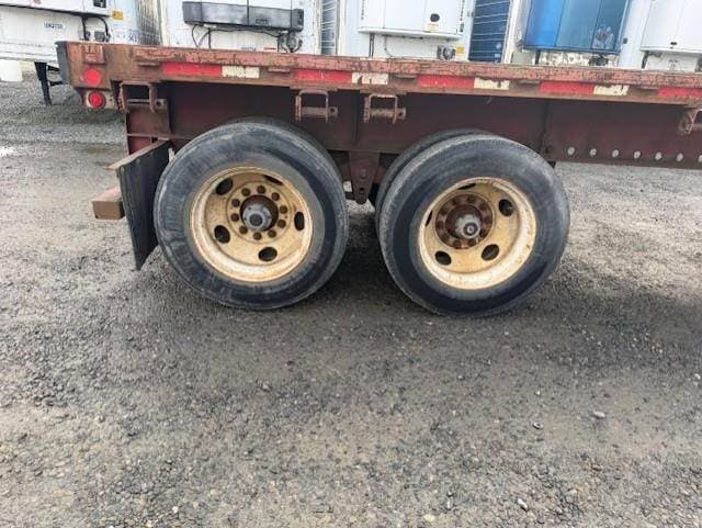 1998 Great Dane 48x96 Steel Flatbed Trailer - Spring, Sliding Axle image 5
