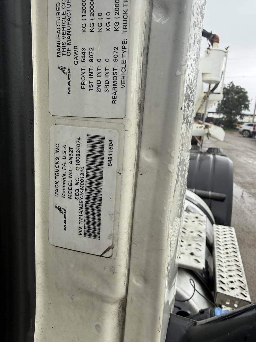 2019 Mack Anthem 64T Day Cab Truck - MP7 425HP, 12 Speed M Drive Amt image 20