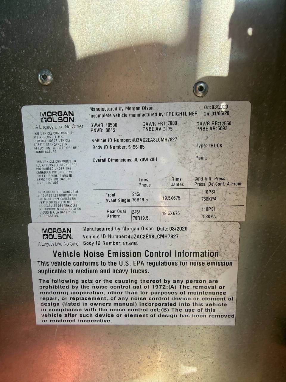 2020 Freightliner MT45 image 3