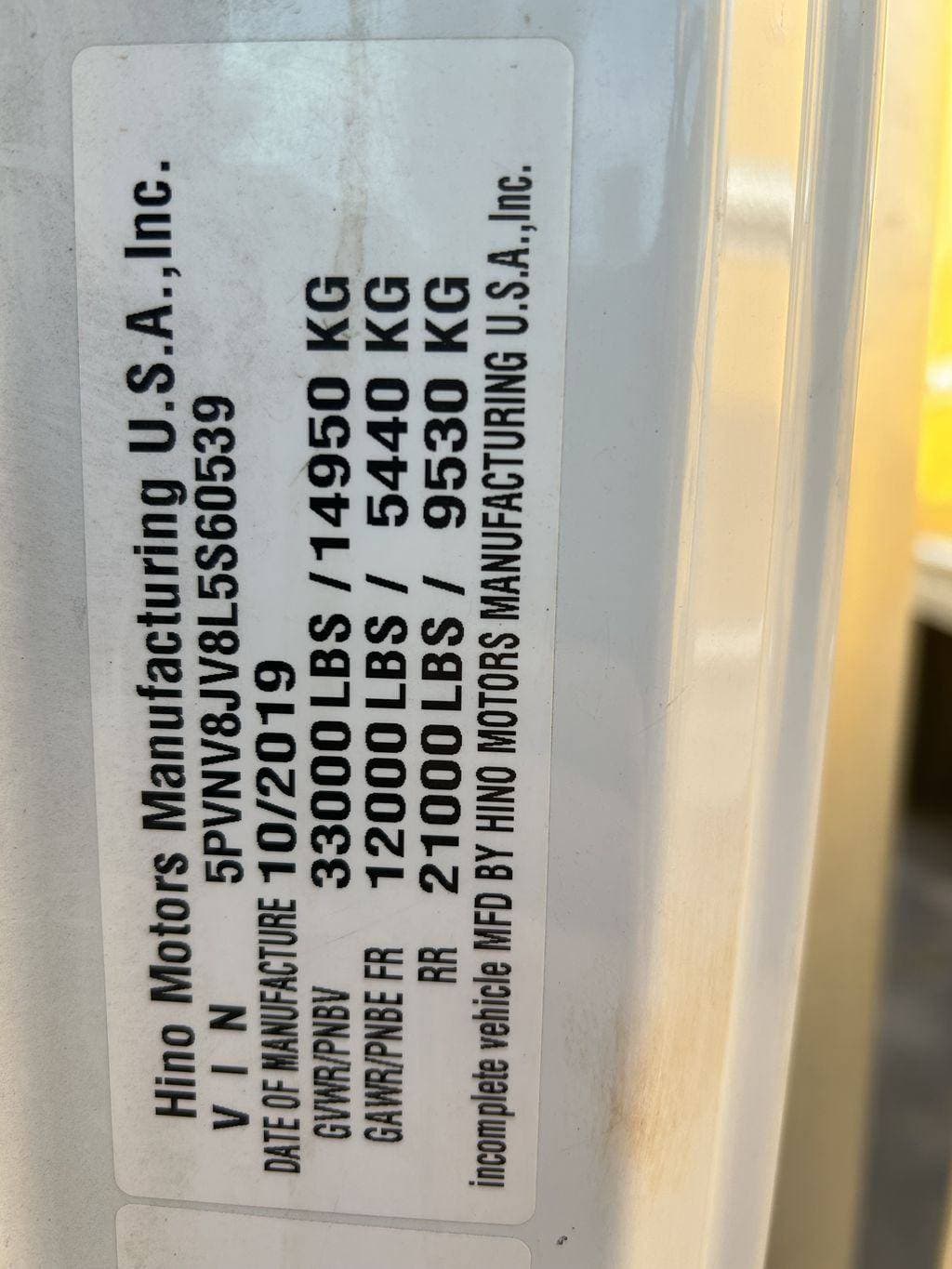 2020 Hino Conventional Type Truck image 14