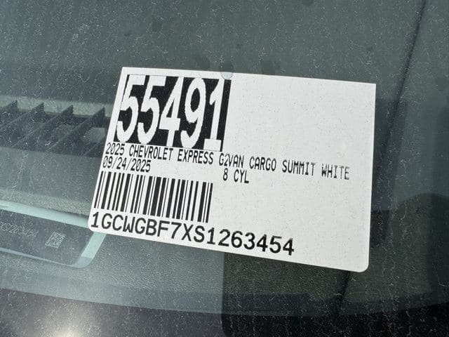 2025 Chevrolet Express 2500 Work Van Cargo image 21