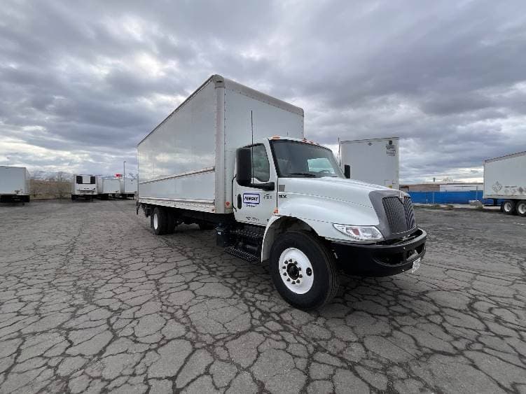 2022 International MV607 Box Truck - 220HP, 6 Speed Automatic, Roll up Door image 1
