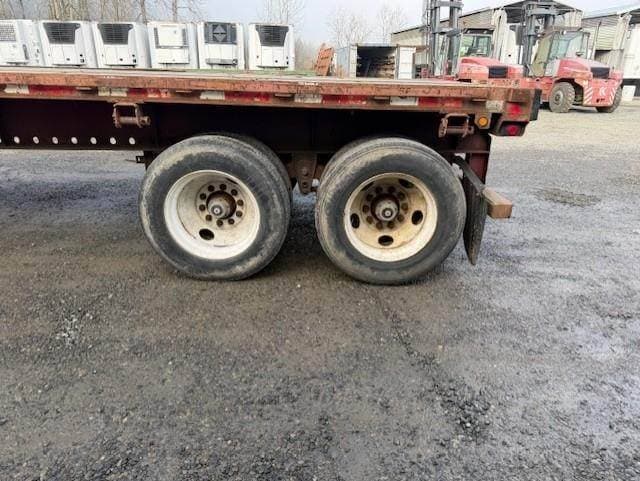 1998 Great Dane 48x96 Steel Flatbed Trailer - Spring, Sliding Axle image 4