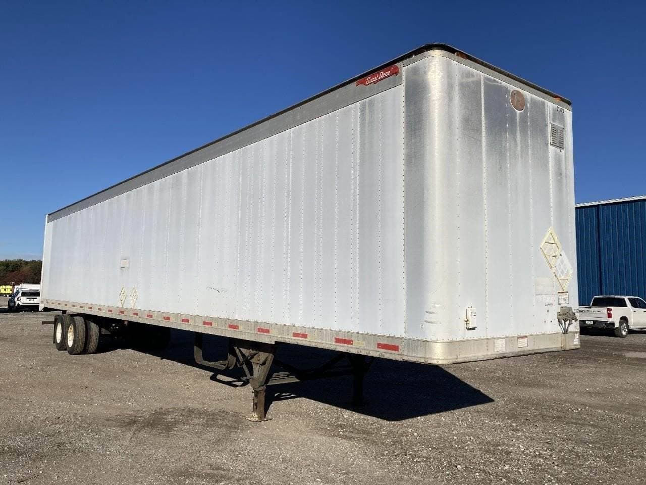 1999 Great Dane 53 ft Dry Van Trailer - Swing Door, Air Ride, Sliding Axle image 2