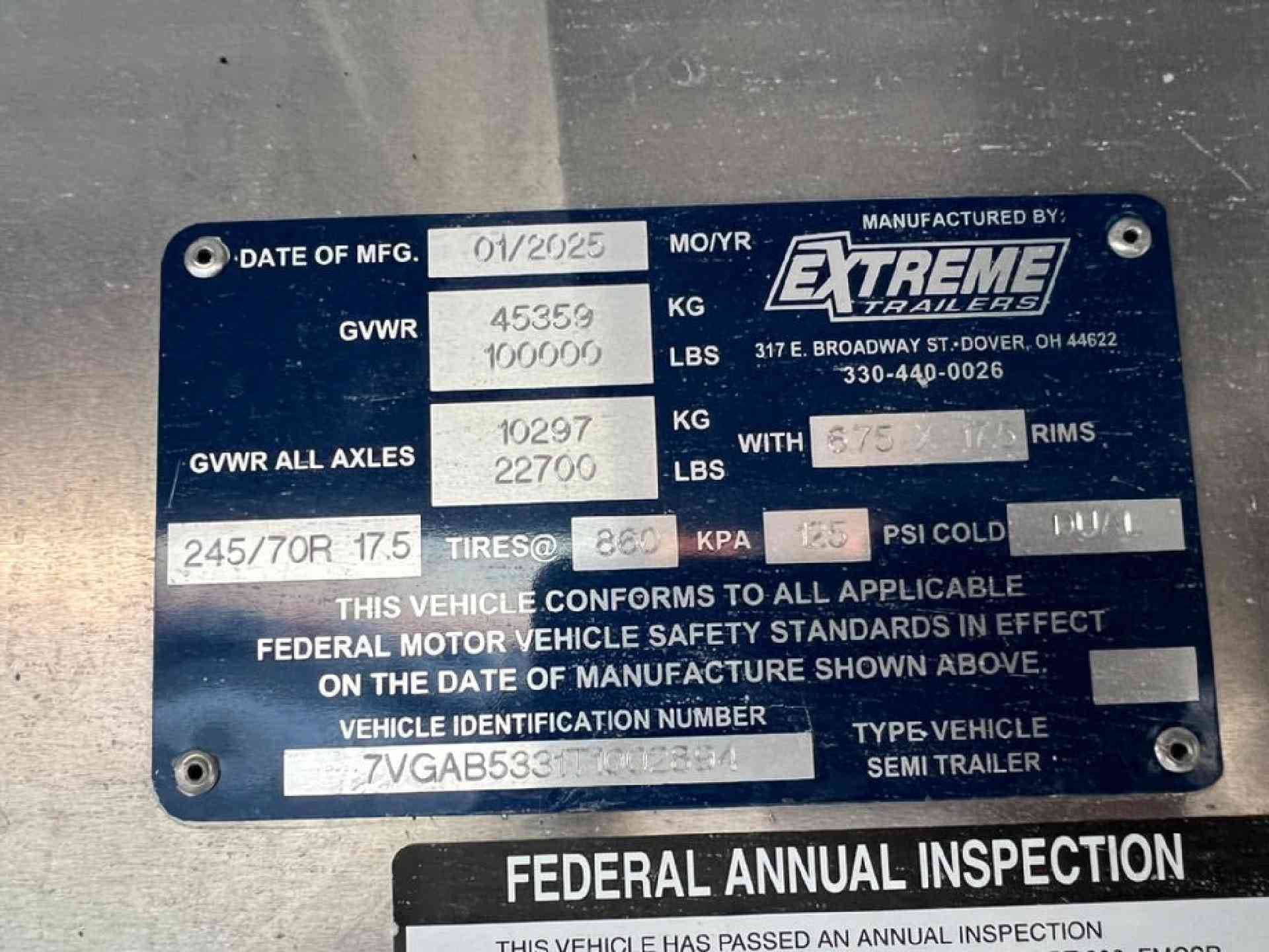 2027 Extreme XS70 Step Deck Tri Axle Low Pro R17.5 image 24