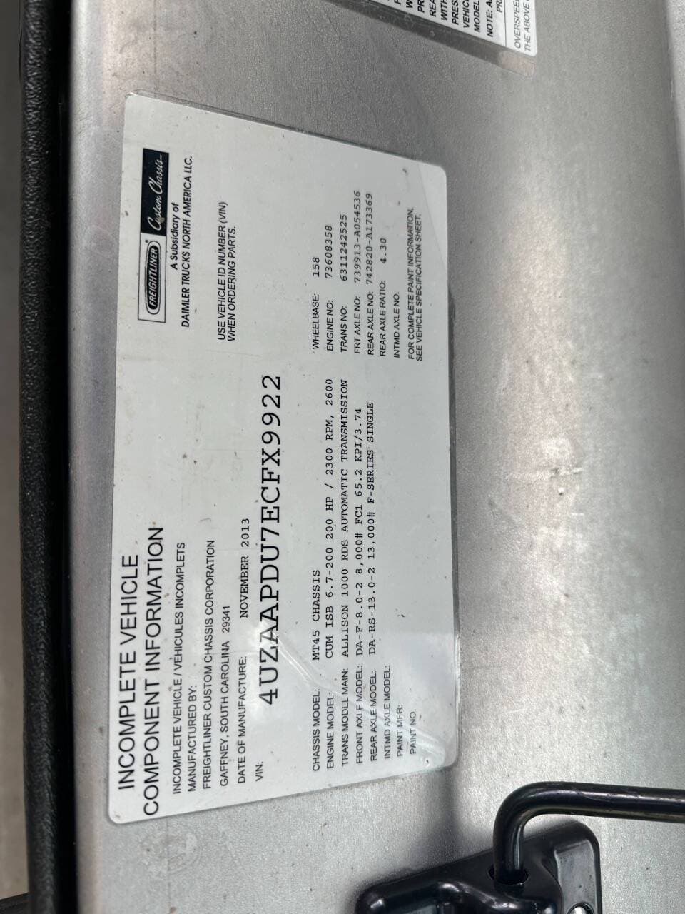 2014 Freightliner MT45 image 10