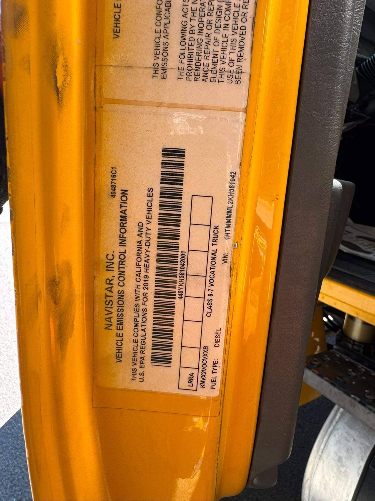 2019 International MA025 image 14