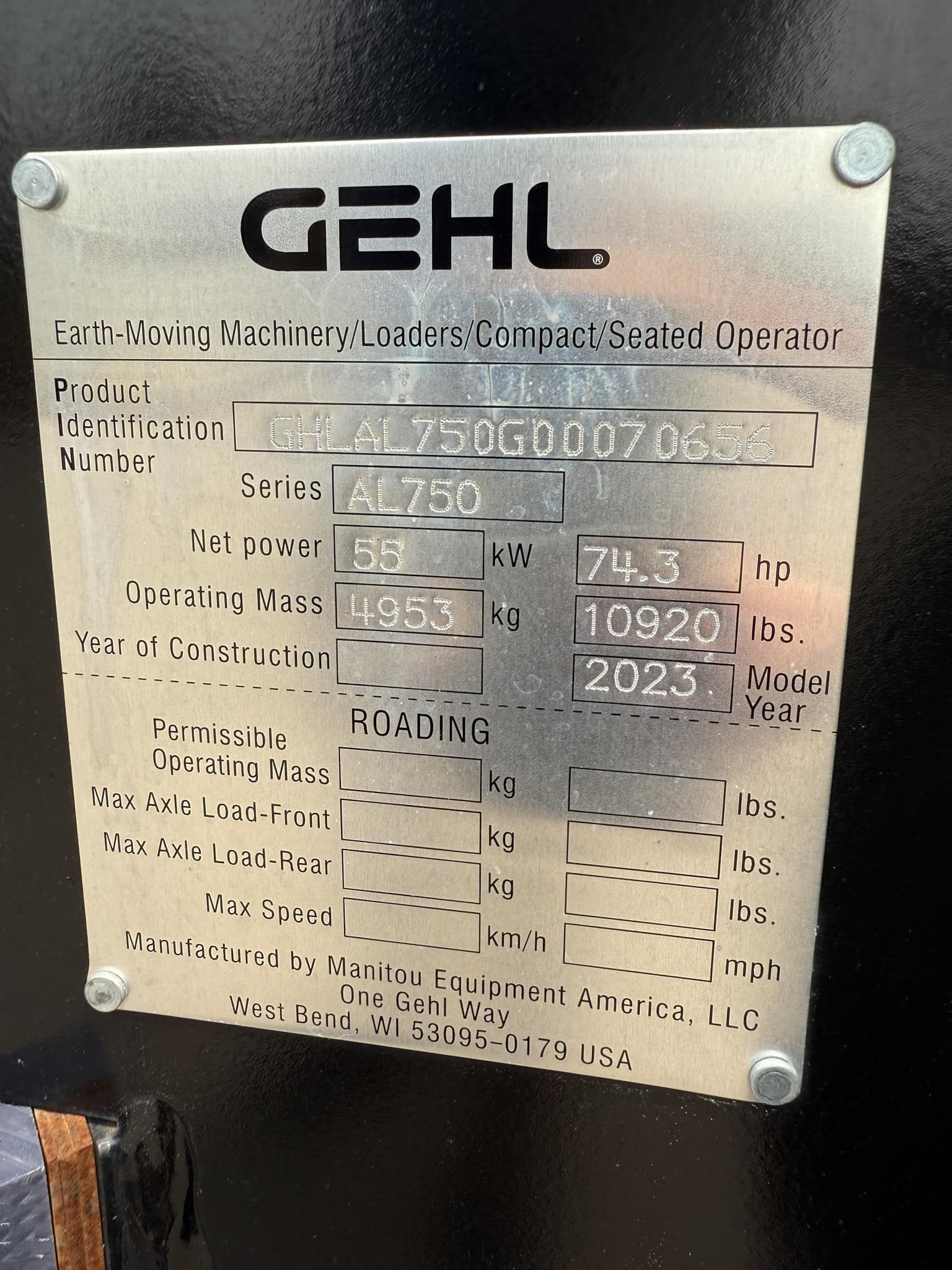 2023 GEHL AL750 AL0656 image 13