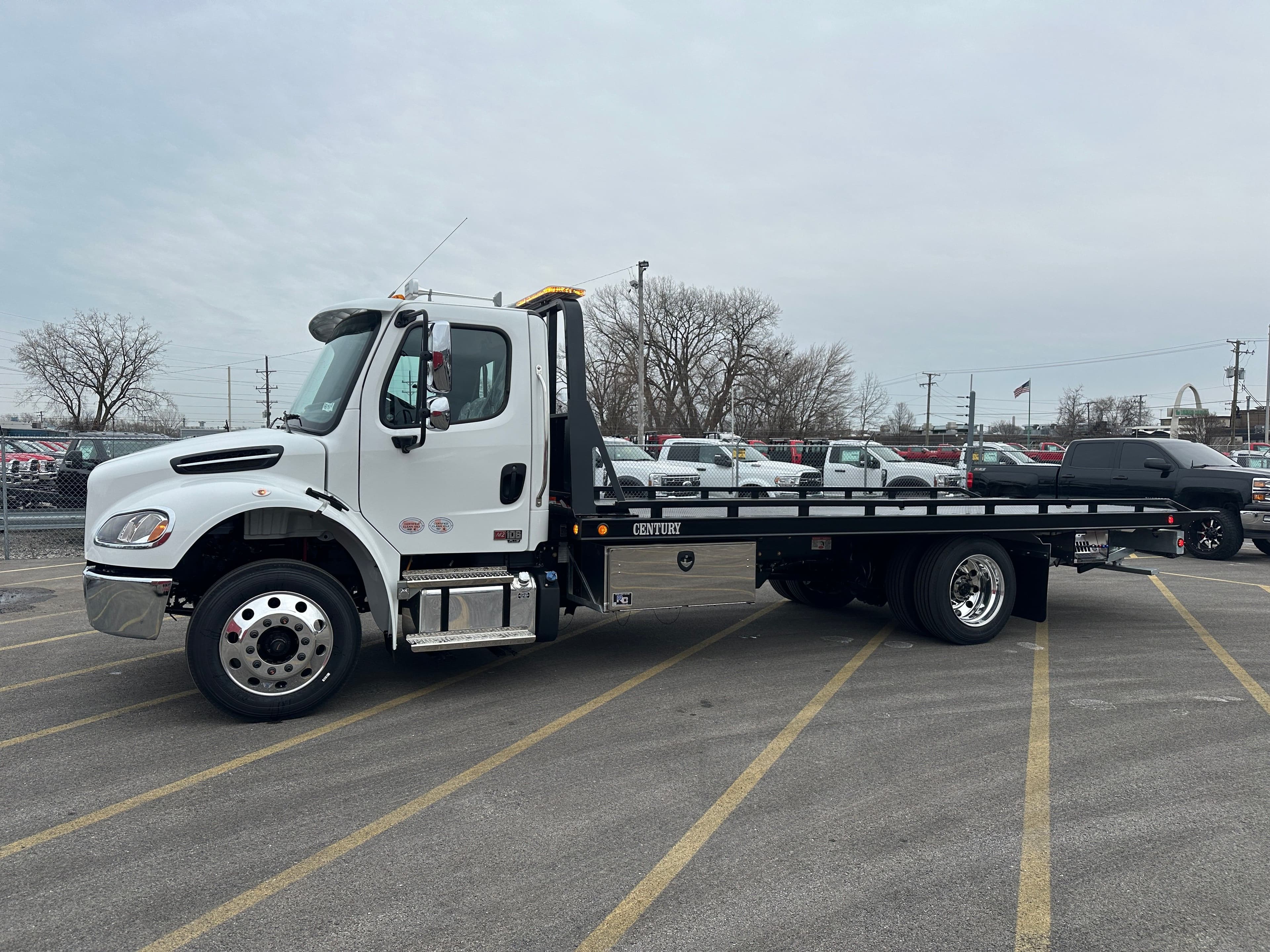 2025 Freightliner M2 106 Medium Duty CENTURY 21.5' STEEL CARRIER  (SK#: 6109C) image 2