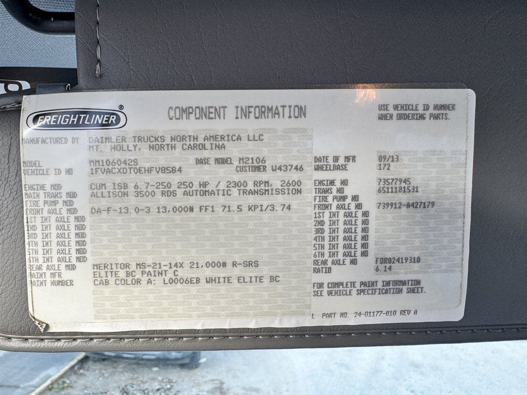 2014 Freightliner M2 106 image 68