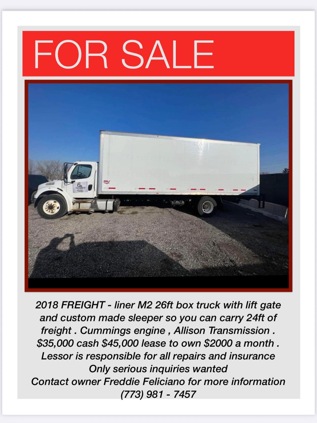 2018 Freightliner M2 image 1