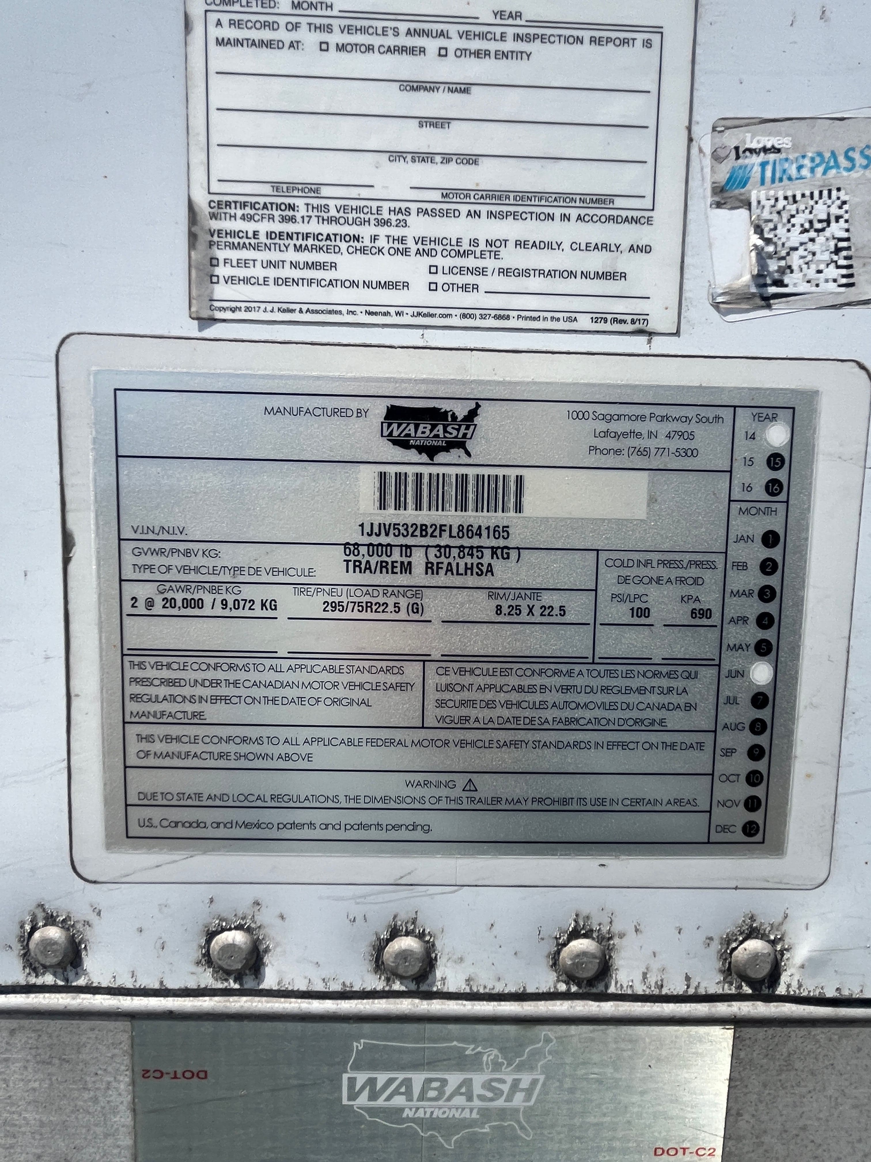 2015 Wabash Refrigerated Van image 5