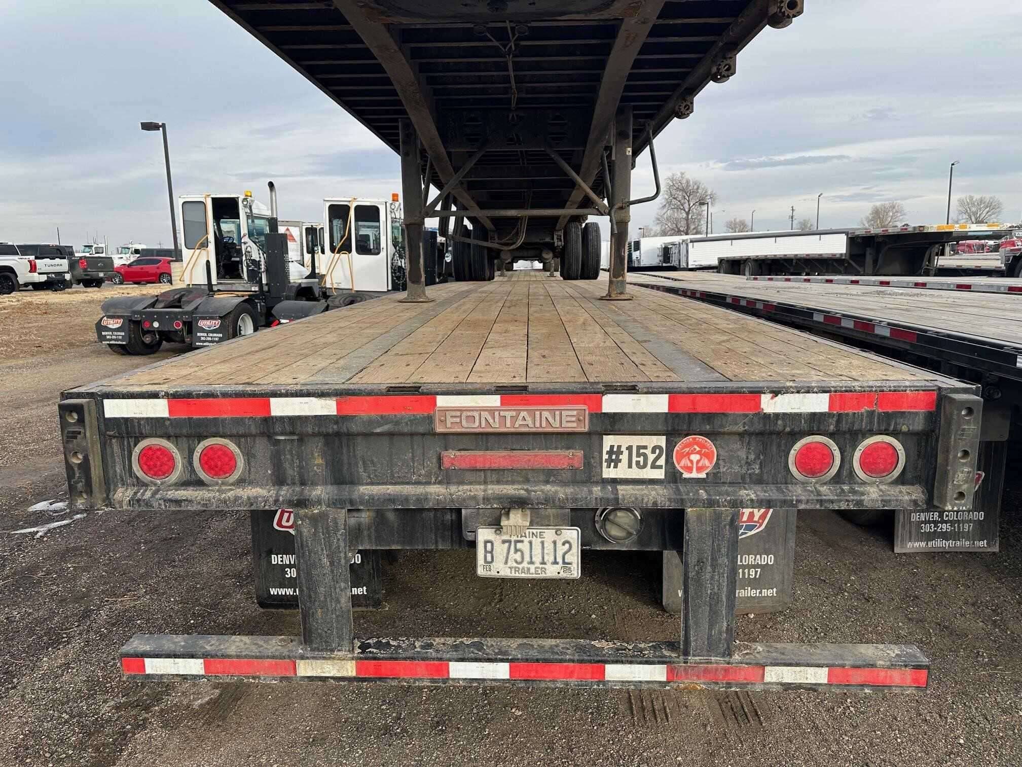 Used 2018 FONTAINE 48' VELOCITY STEEL FLATBED, CLOSED TANDEM, SPRING Flatbed Trailer in Henderson, CO image 9
