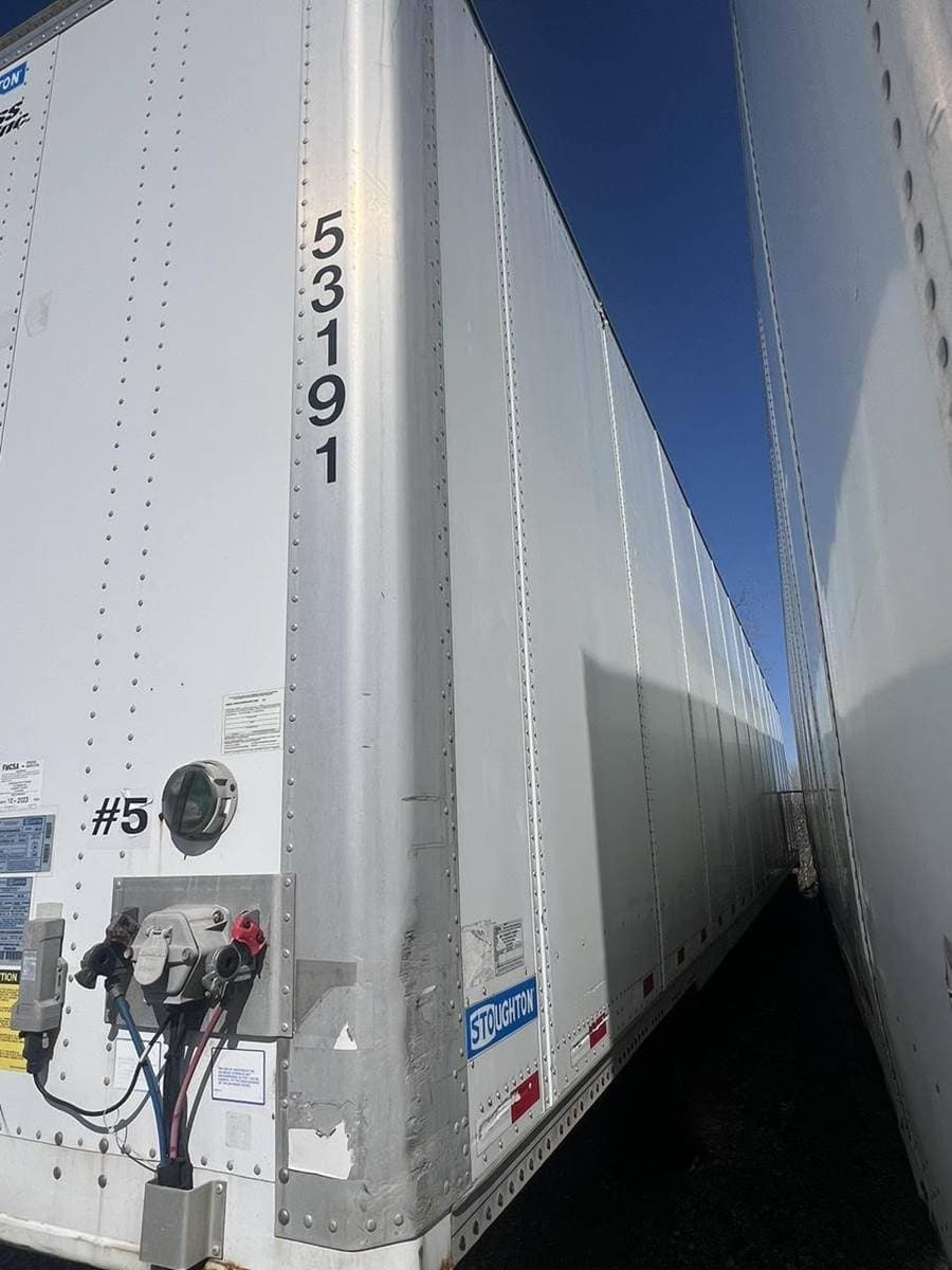 2016 Stoughton Z-Plate 53 ft Dry Van Trailer - Swing Door, Air Ride, Sliding Axle image 3