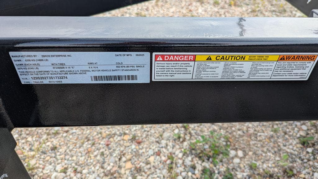 2025 REDI-HAUL RH14-164ES 14K TILTBED SPLIT FLOOR image 2