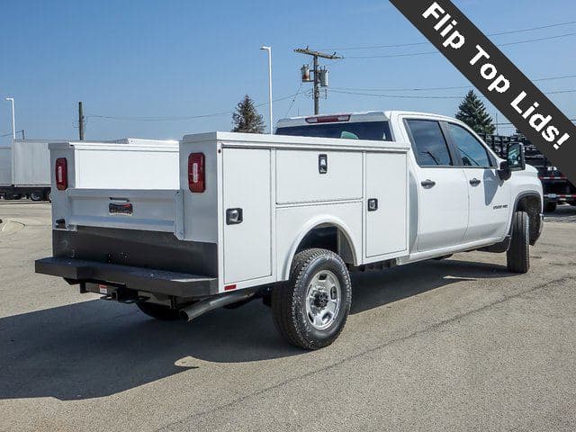 2024 Chevrolet Silverado 2500HD Work Truck 8' Aluminum Flip Top Service Body image 3