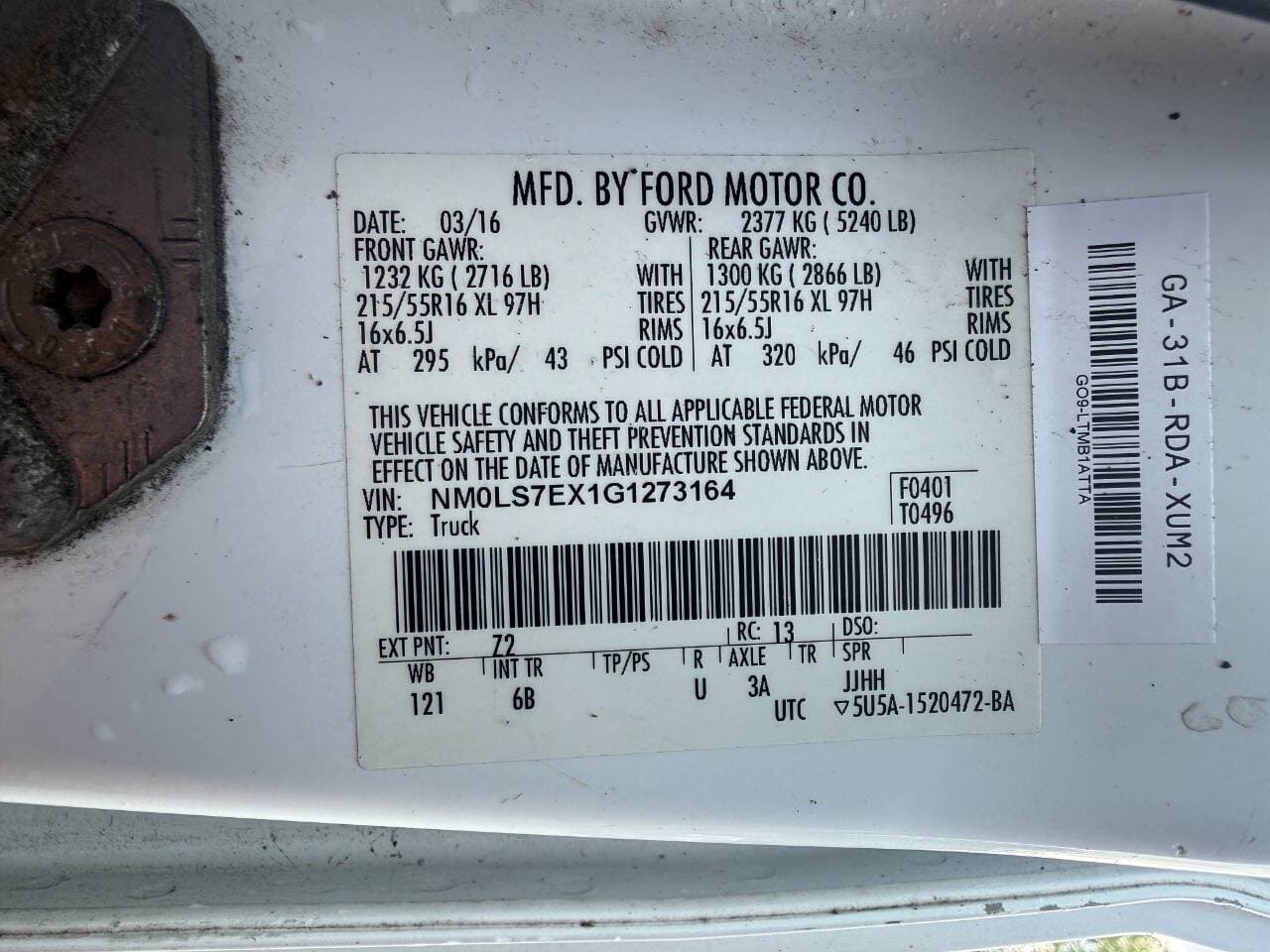 2016 Ford TRANSIT CONNECT image 15
