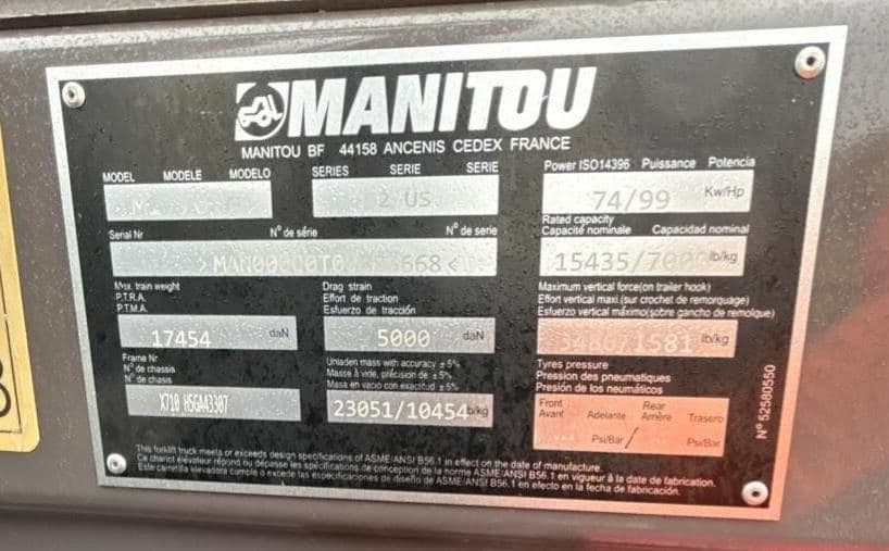 2021 MANITOU MI70G FL5668 image 9