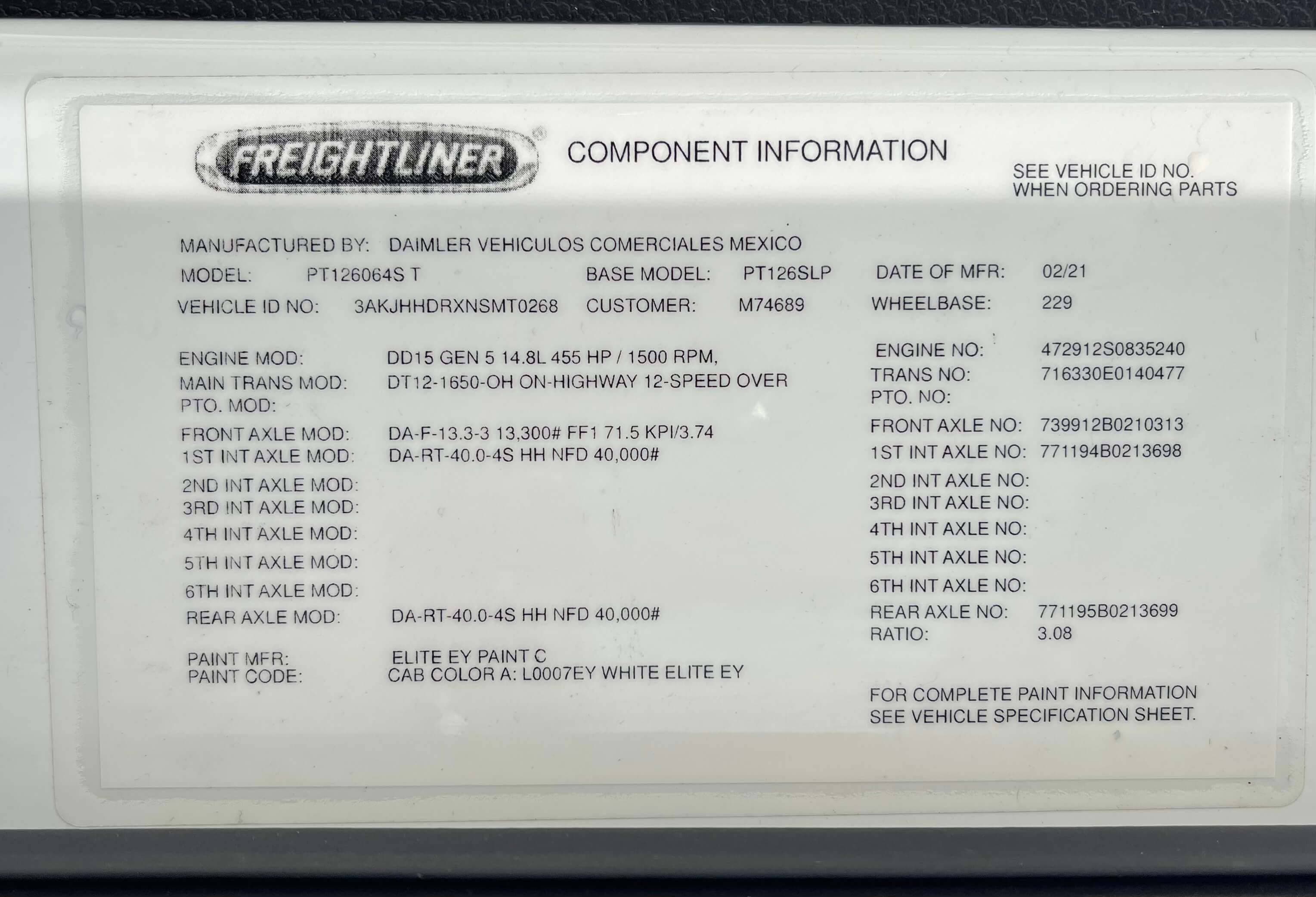 2022 Freightliner Cascadia 126 image 20