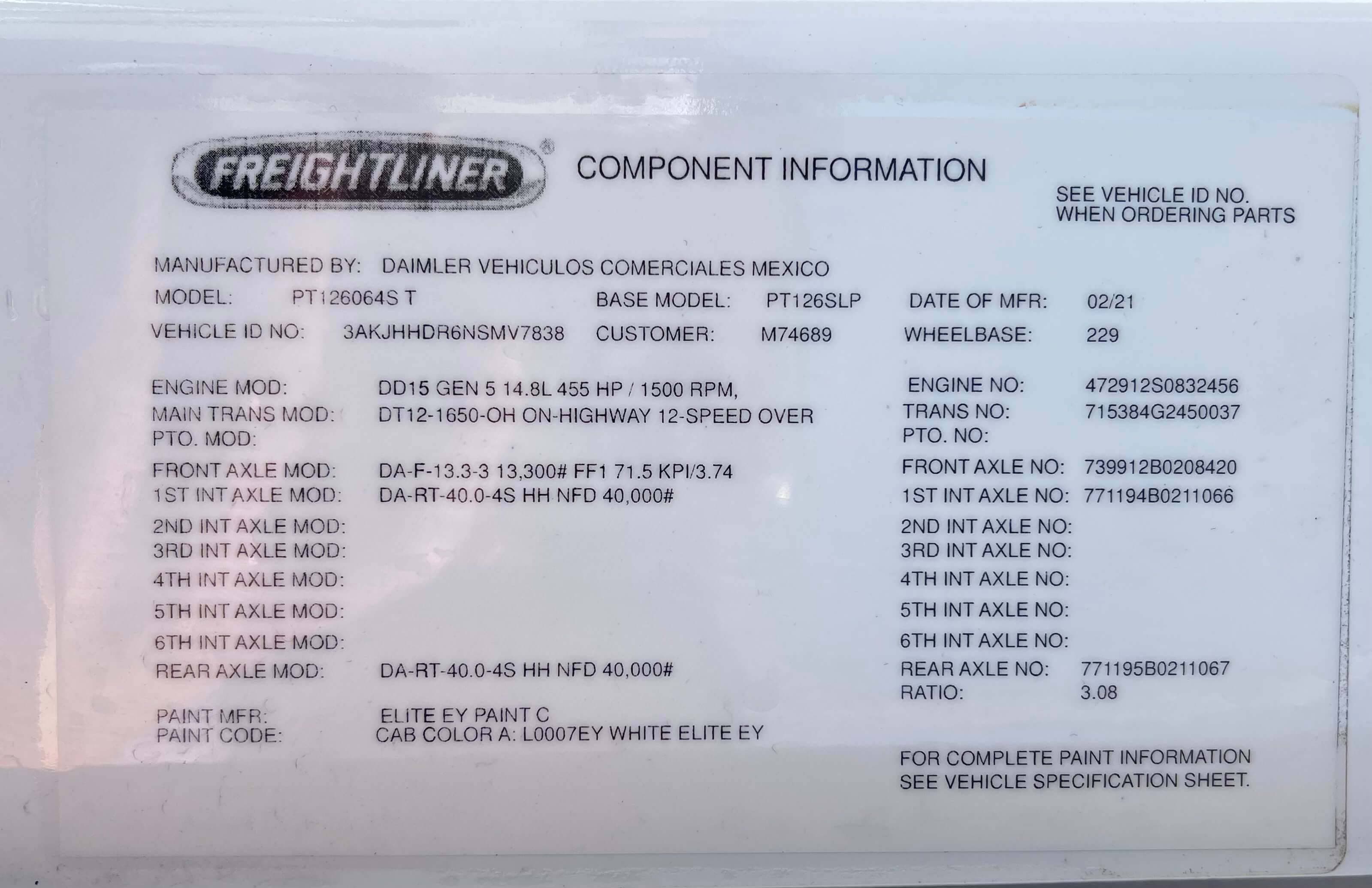 2022 Freightliner Cascadia 126 image 20