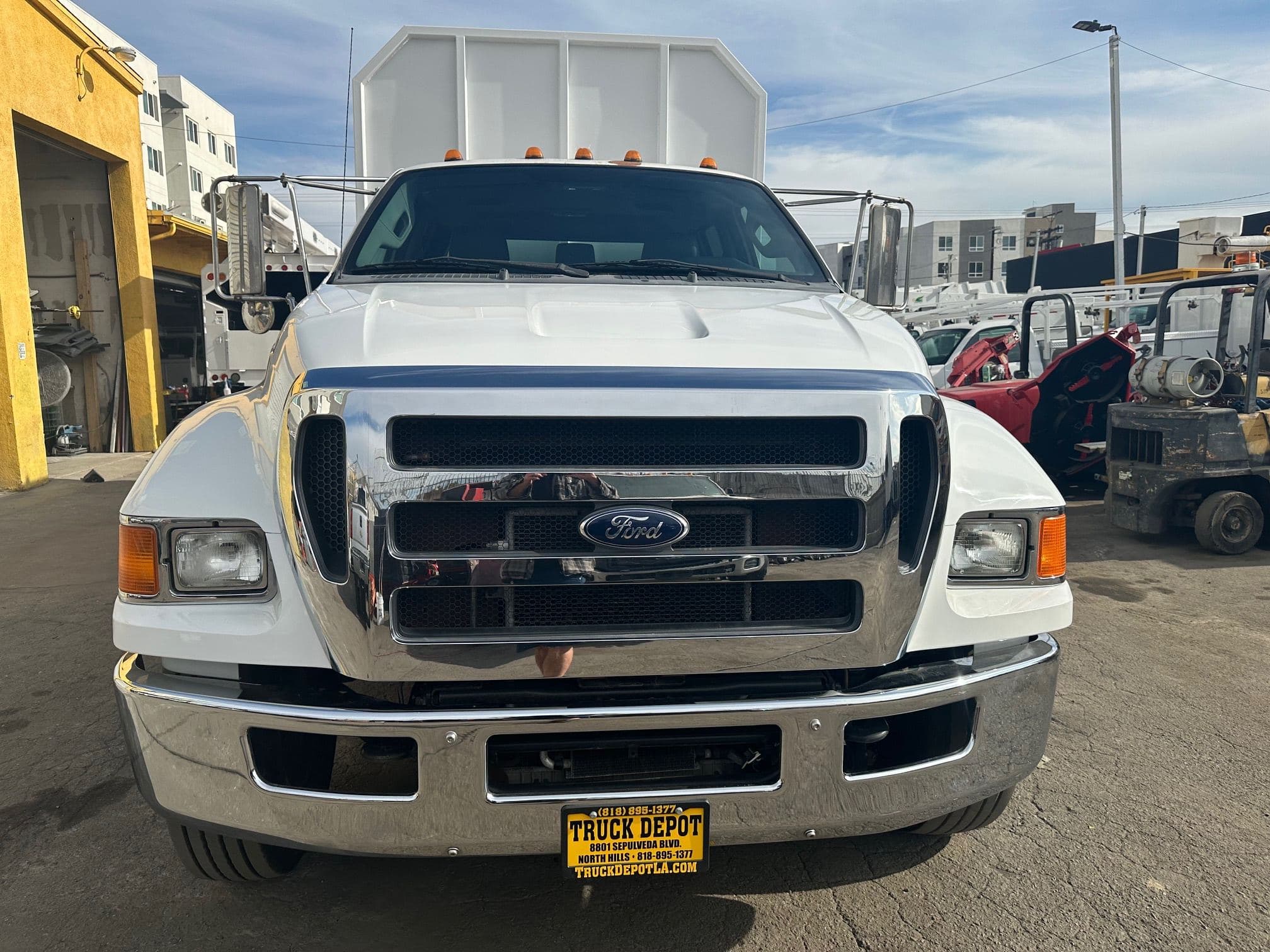 2015 FORD F650 SD Crew Cab Chipper Dump 13409 image 7