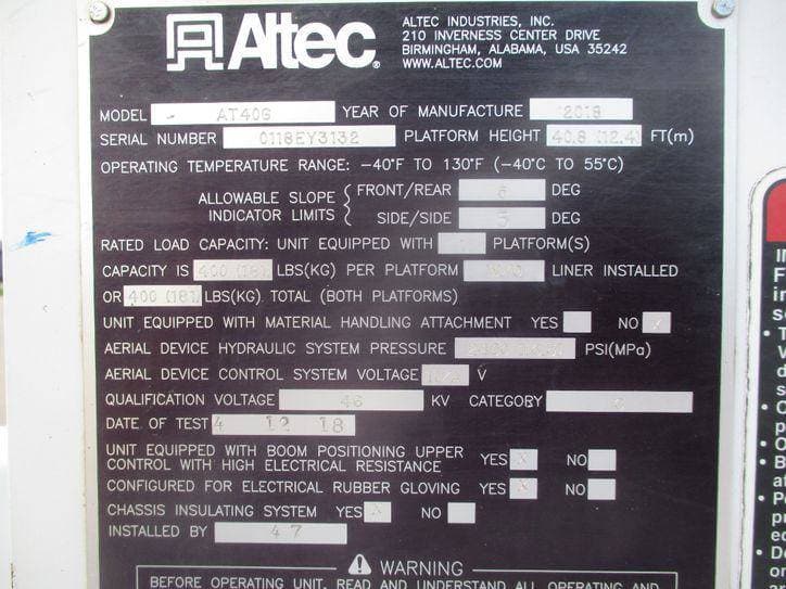 2017 Ford F550 BUCKET TRUCK 4X4 image 41