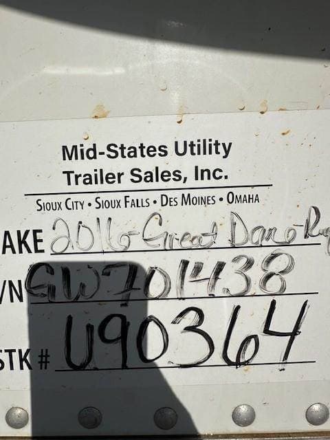 2016 Great Dane 53 ft Reefer Trailer - Sliding Axle, Carrier image 10