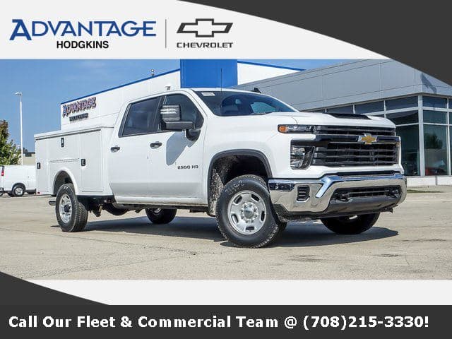2024 Chevrolet Silverado 2500HD Work Truck 8' Aluminum Flip Top Service Body image 1
