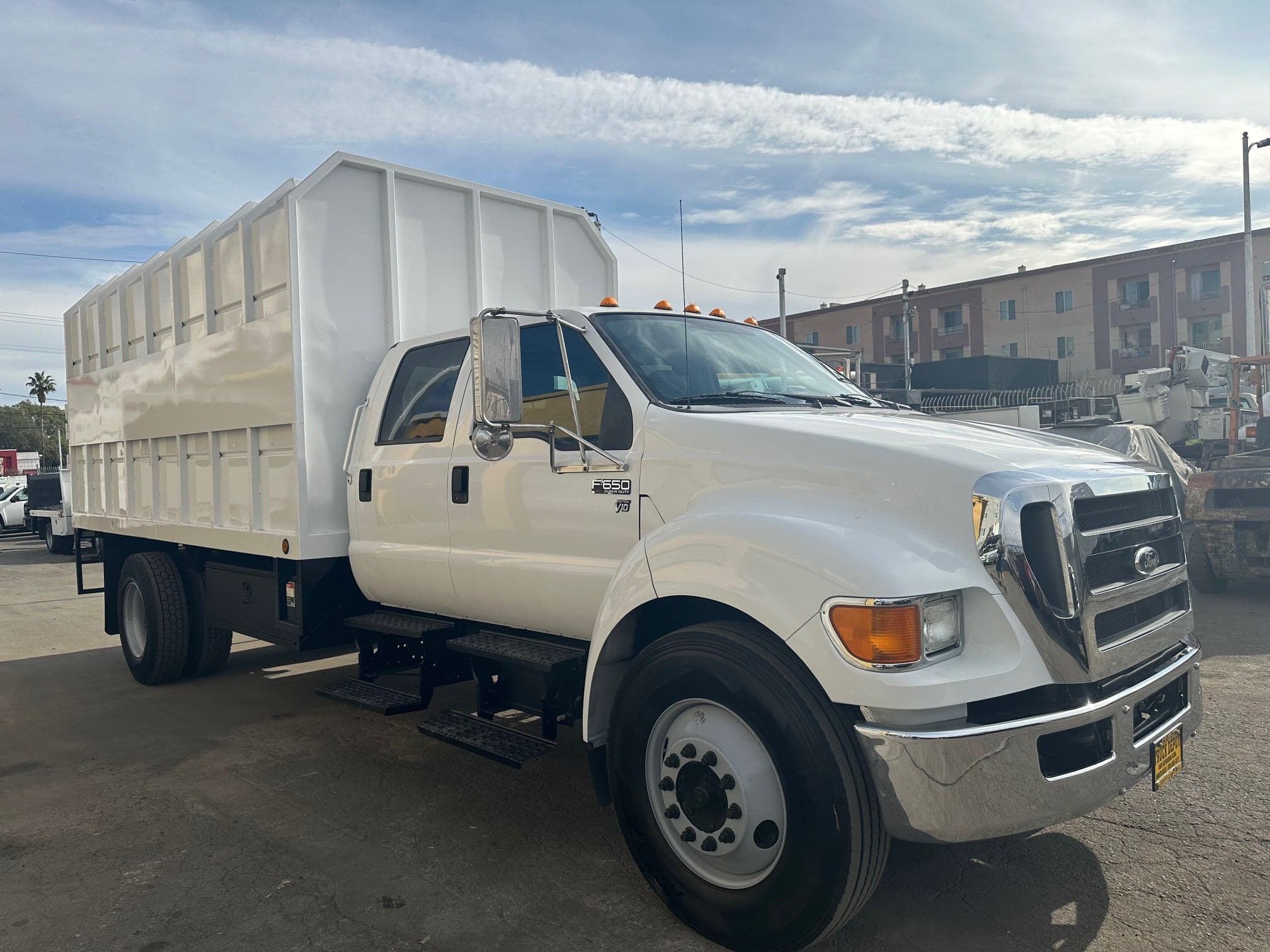 2015 FORD F650 SD Crew Cab Chipper Dump 13409 image 8