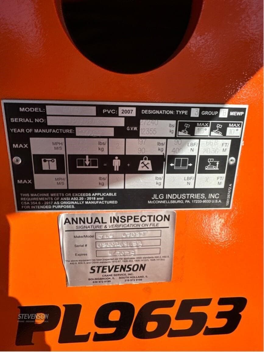2021 JLG 670SJ image 18