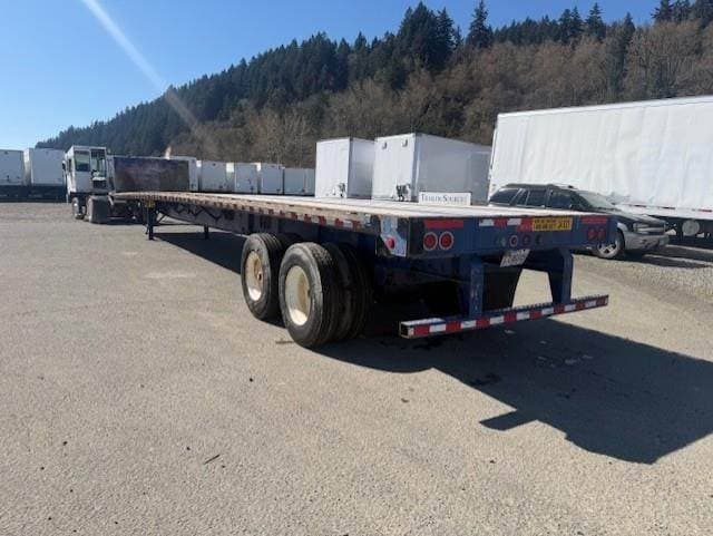 2013 Great Dane 53x102 Combination Flatbed Trailer - Spring, Sliding Axle image 3