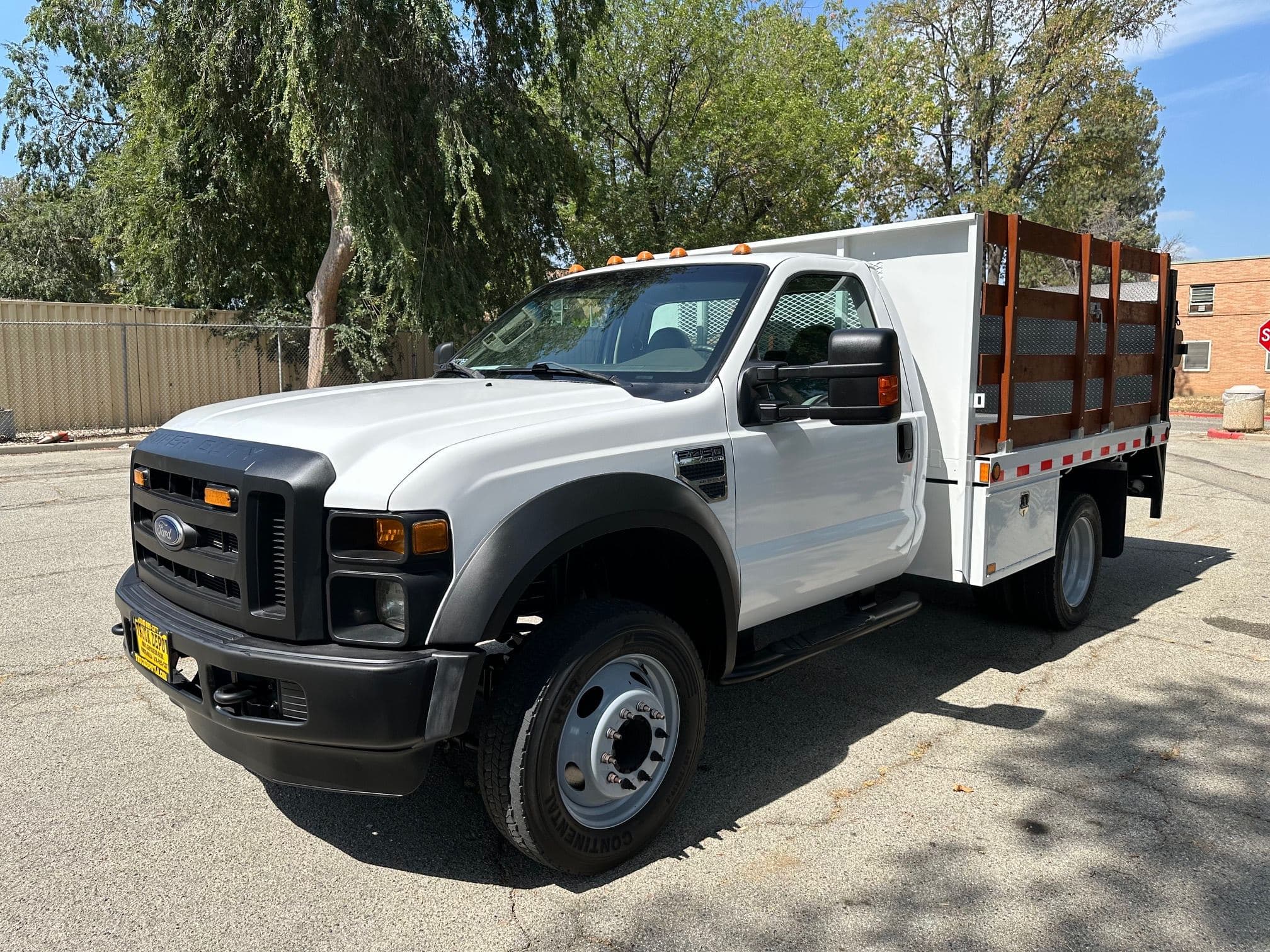 2009 FORD F450 SD Satke Bed with Liftgate 13398 image 7