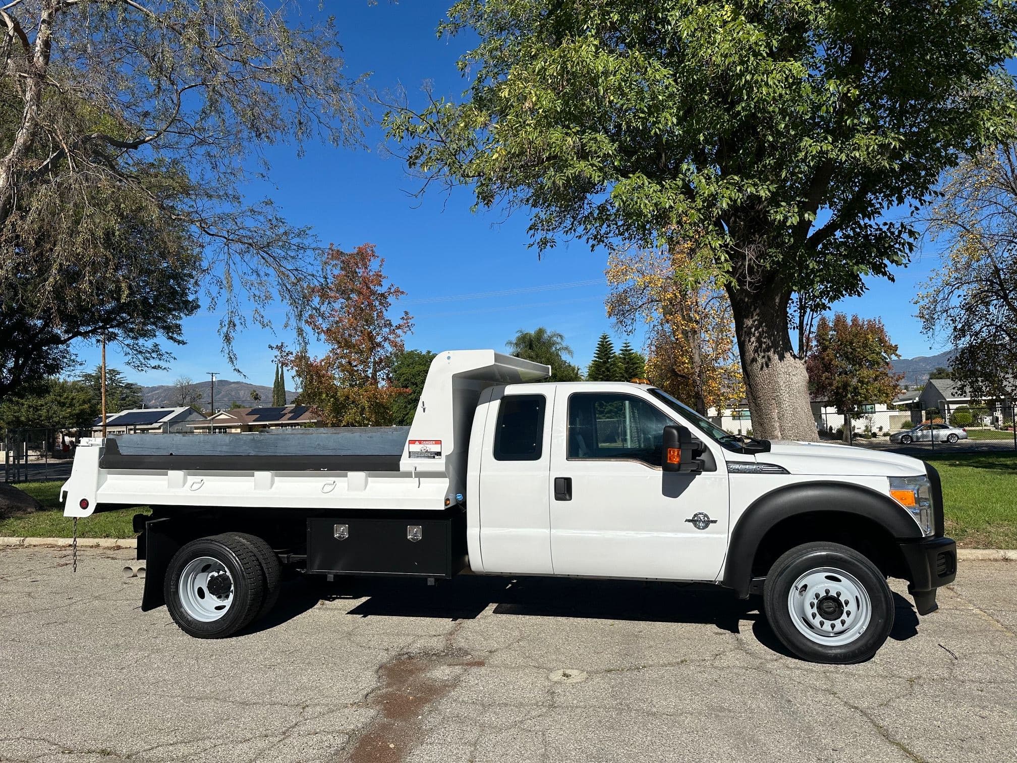 2016 FORD F550 SD 4x4 Extra Cab Gravel Dump Truck 13493 image 7