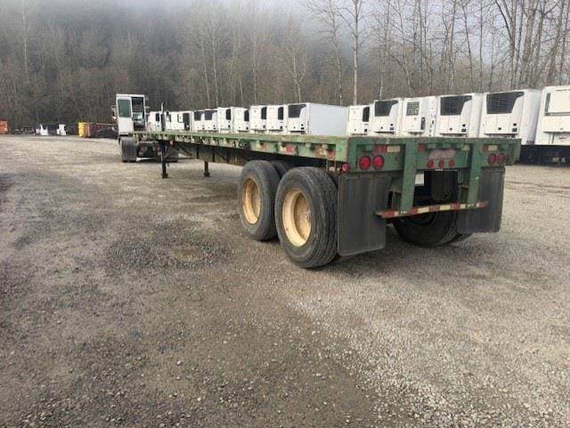 1988 Great Dane 45x96 Steel Flatbed Trailer - Spring, Fixed Axle image 3