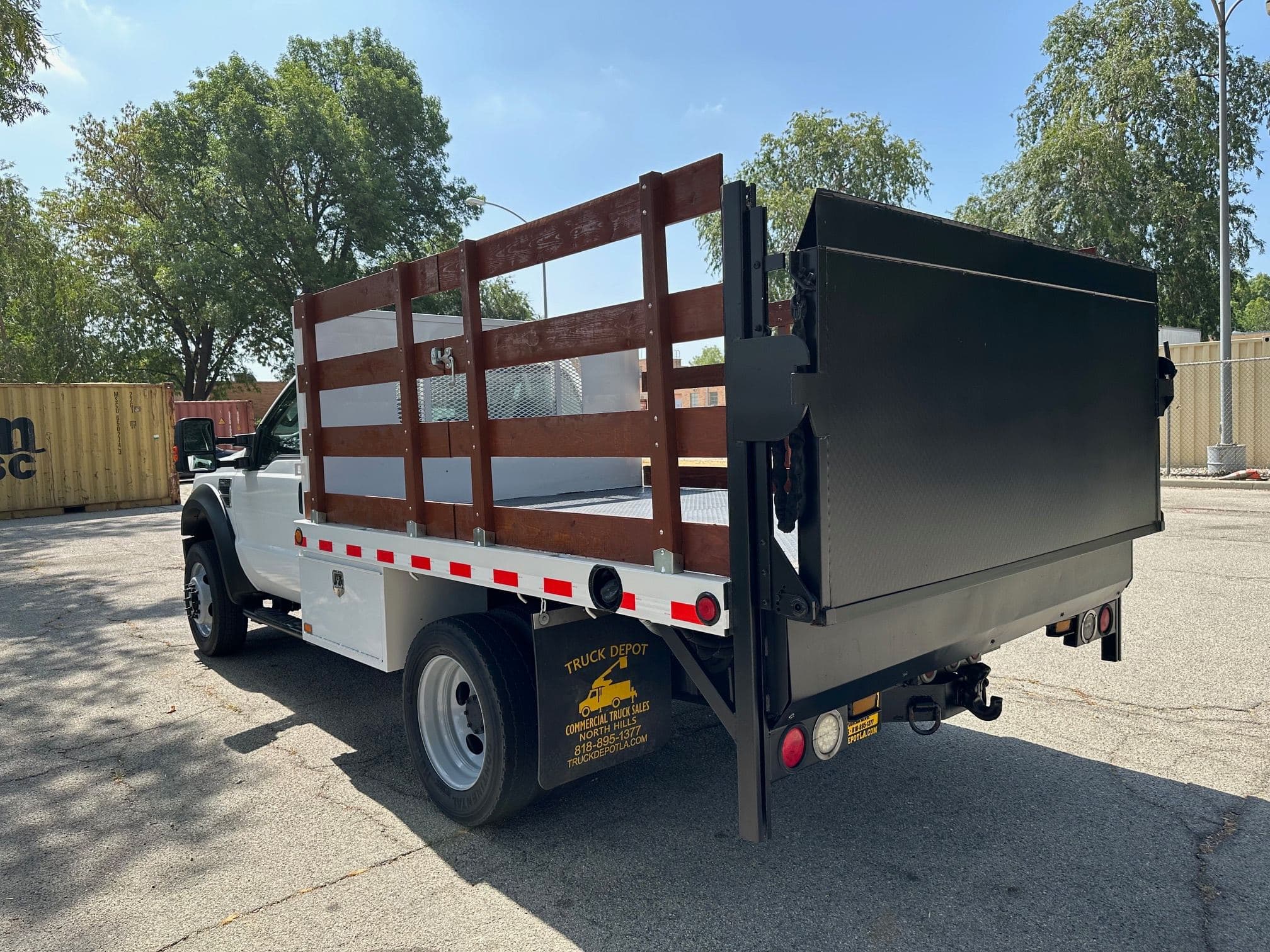 2009 FORD F450 SD Satke Bed with Liftgate 13398 image 5