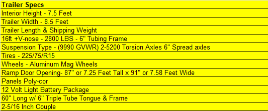 2026 ROCK SOLID CARGO 8.5x16x7.5 image 6