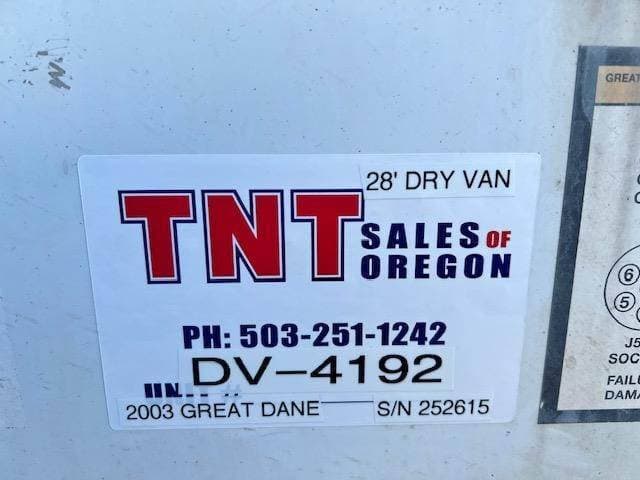 2003 Great Dane 53` Dry Van image 4