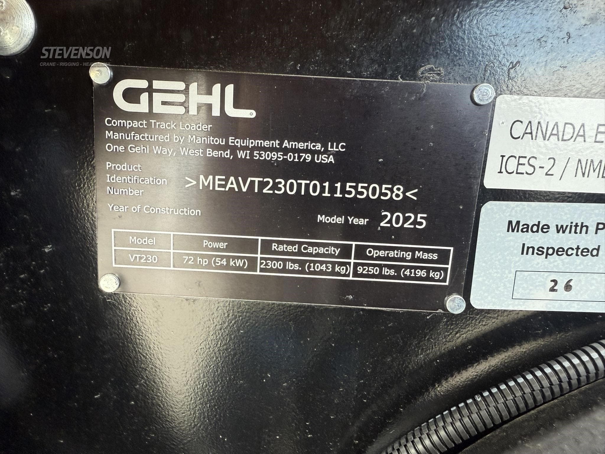 2025 GEHL VT230 TL5058 image 18