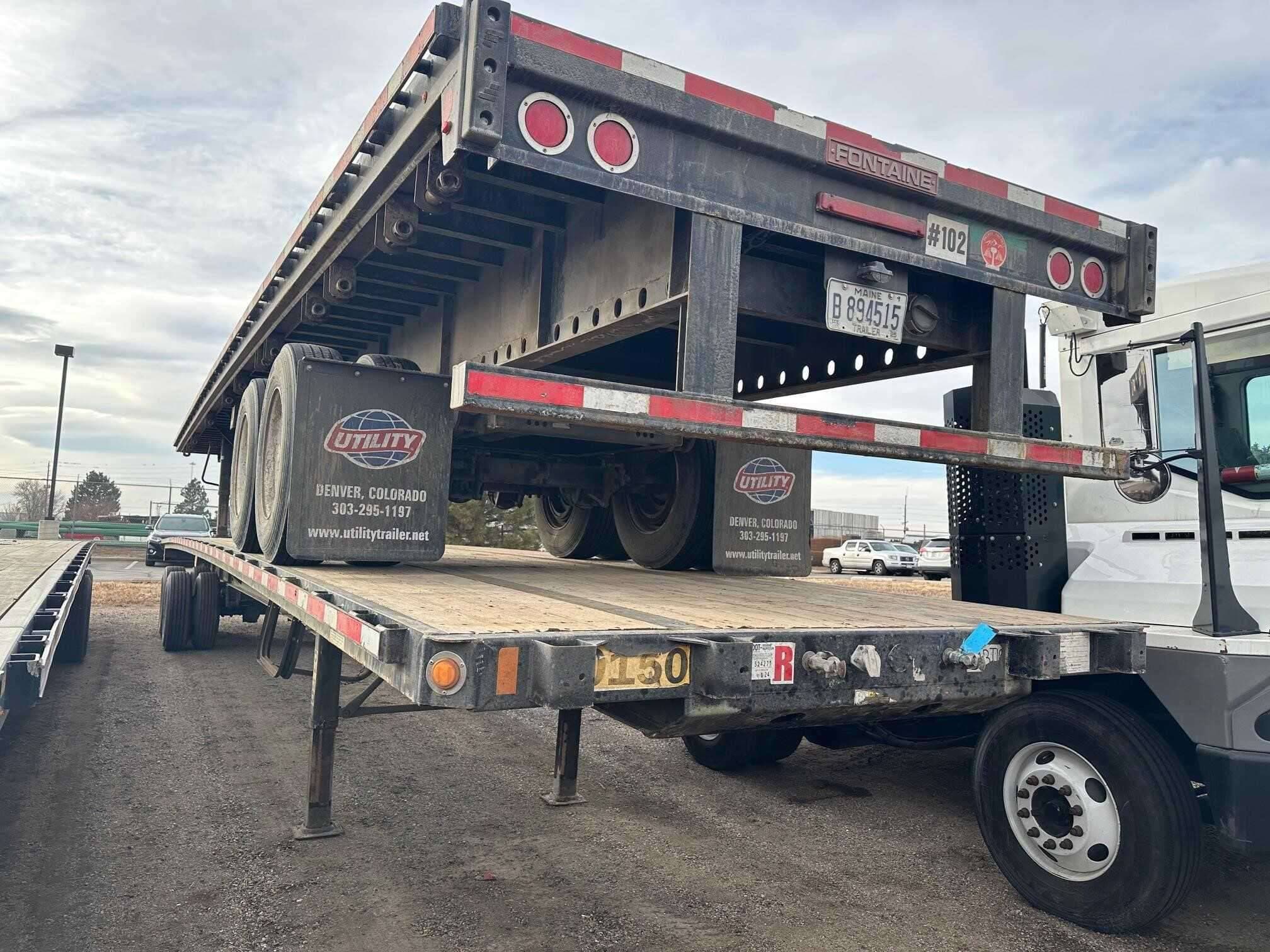 Used 2018 FONTAINE 48' VELOCITY STEEL FLATBED, CLOSED TANDEM, SPRING Flatbed Trailer in Henderson, CO image 6