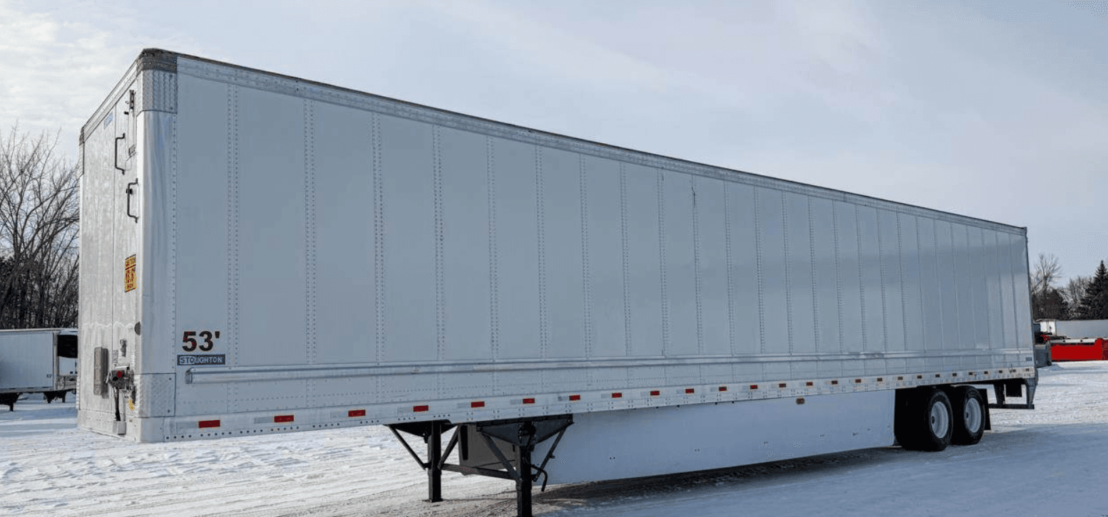 2021 Stoughton 53 ft Dry Van Trailer - Swing Door, Hendrickson, Fixed Axle image 1